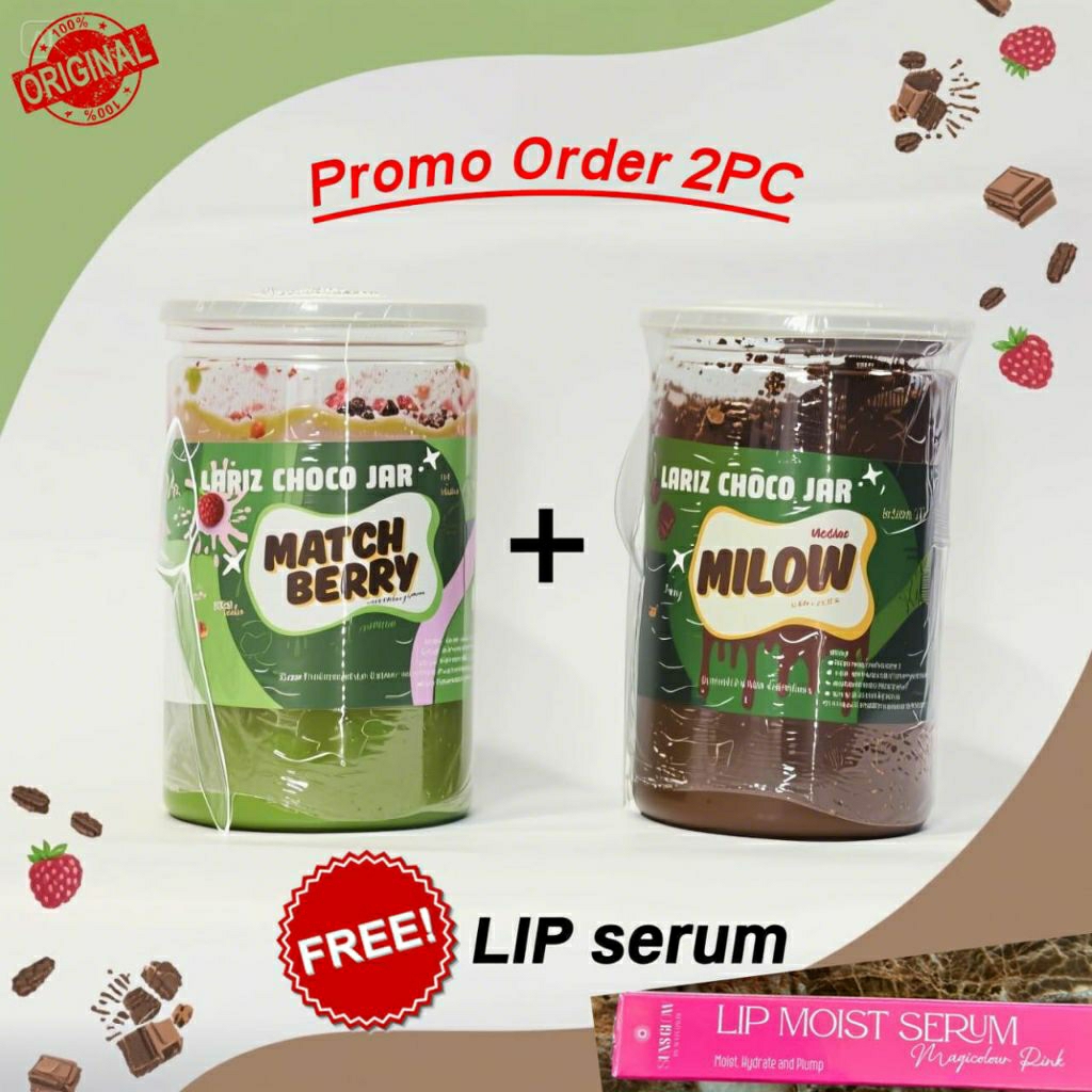

Matcha Berry Laris Choco Jar Besar 330gr