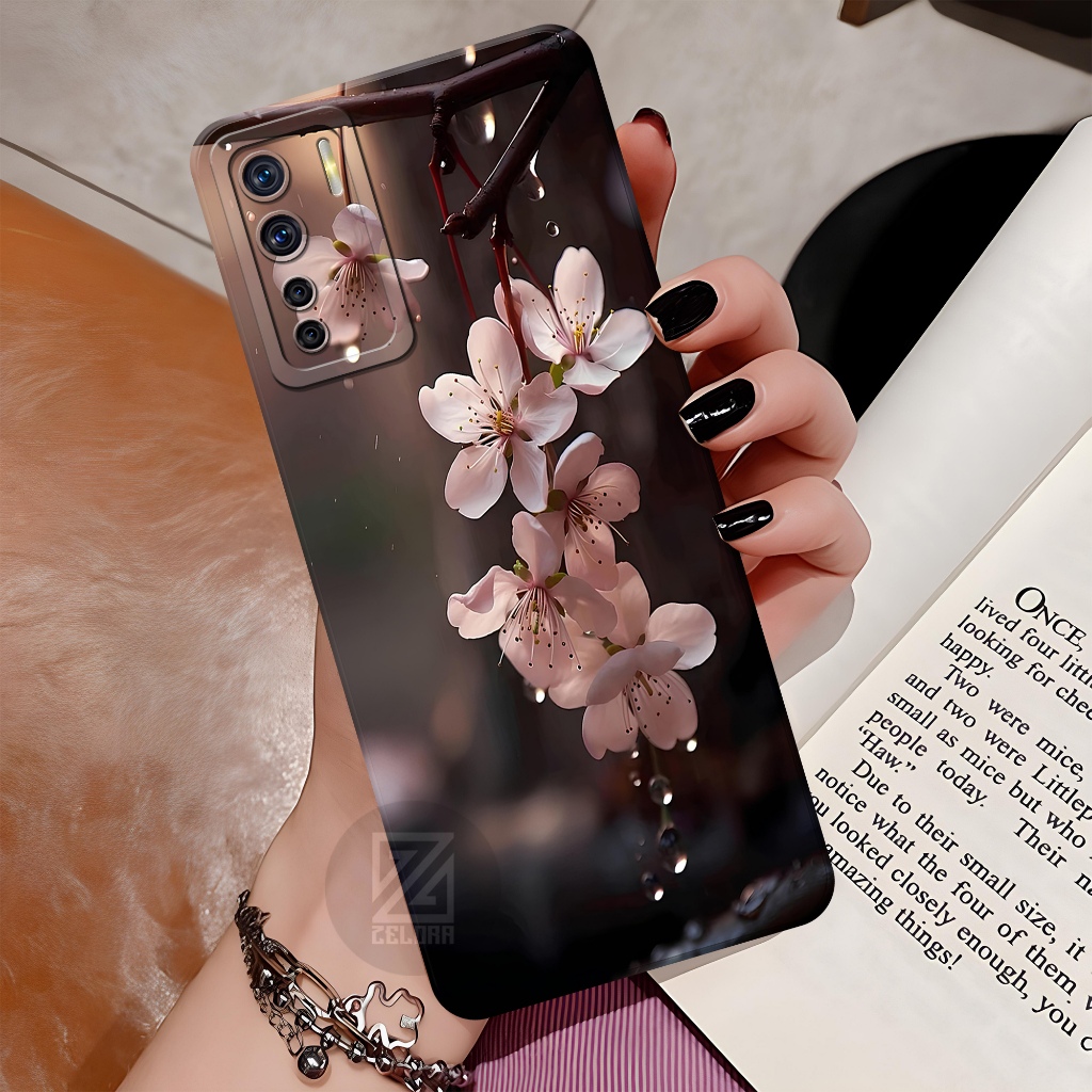 Softcase Hp Oppo A91 Fashion Case Bunga ZELORA Case Oppo A91 Casing Oppo A91 Kesing Oppo A91 Silikon