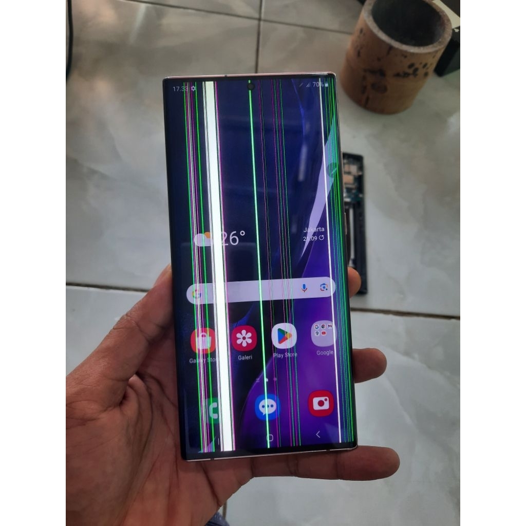 LCD+FREM BRONZE SAMSUNG NOTE 20 ULTRA ORIGINAL COPOTAN MINUS