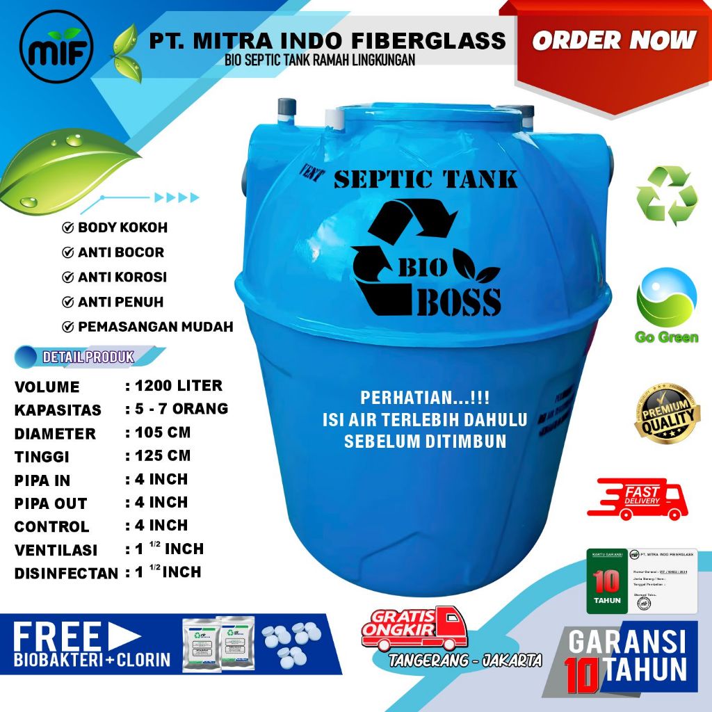Septic Tank BIOMIF 1200 Liter