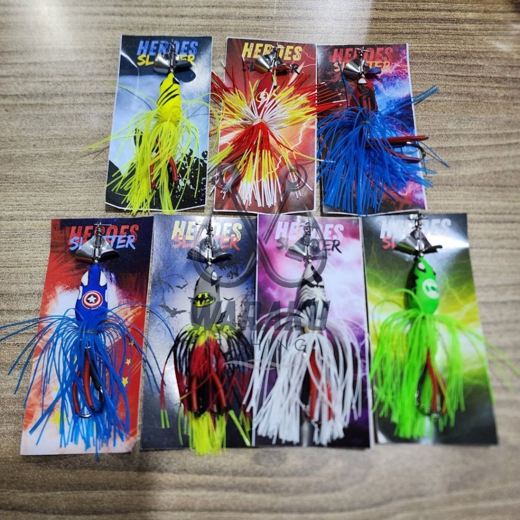 Umpan Casting HEROES SLATTER Frog Soft Frog Latex Kipas Stainless