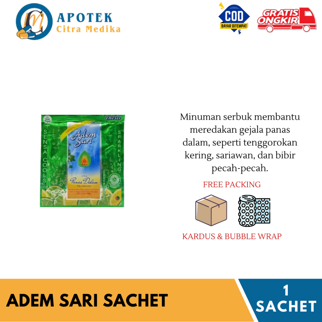 

Adem Sari - Meredakan Sakit tenggorokan, Batuk dan Sariawan