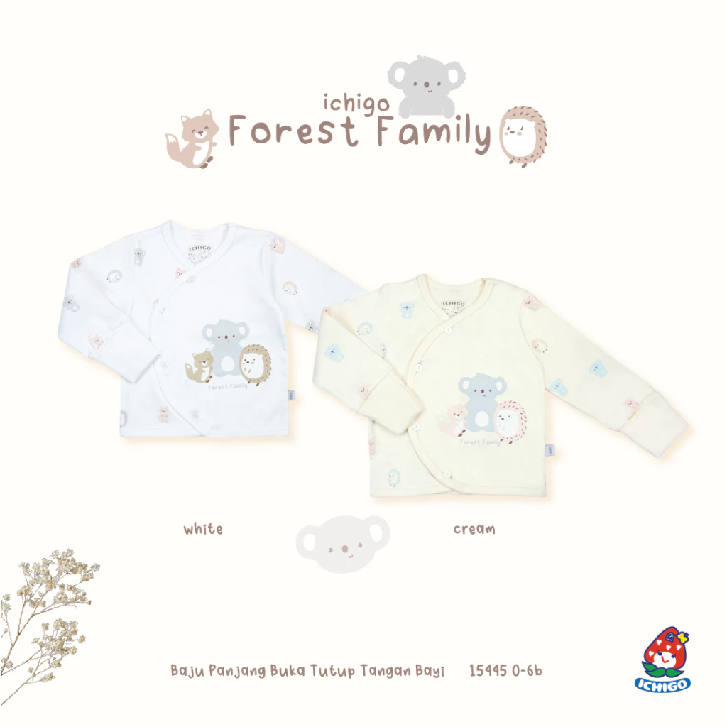ICHIGO Setelan Baju panjang & celana panjang bayi FOREST FAMILY