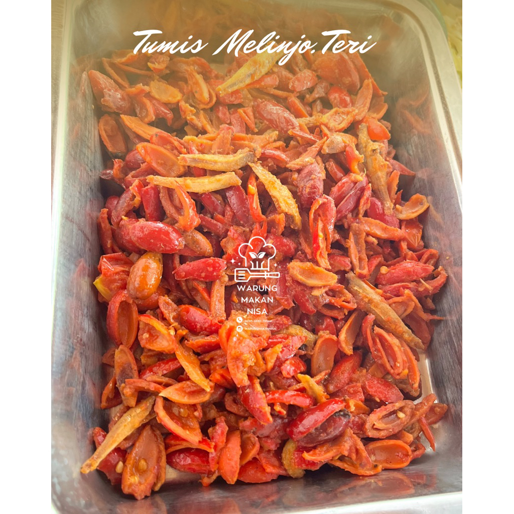 

Tumis Melinjo Teri porsi besar 3-4x makan/masakan sehat praktis siap makan