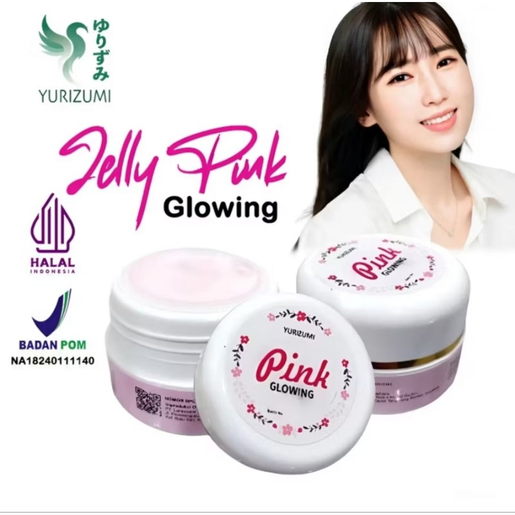 YURIZUMI JELLY PINK WHITENING DAN GLOWING BPOM