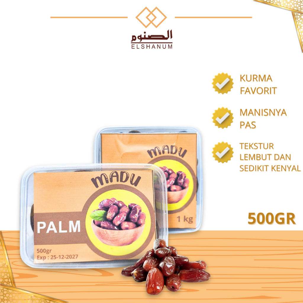 

Kurma Tunisia Madu 500g - 1kg / Tunisia Madu / Kurma Tunisia Madu Non Tangkai / Shabani.Store