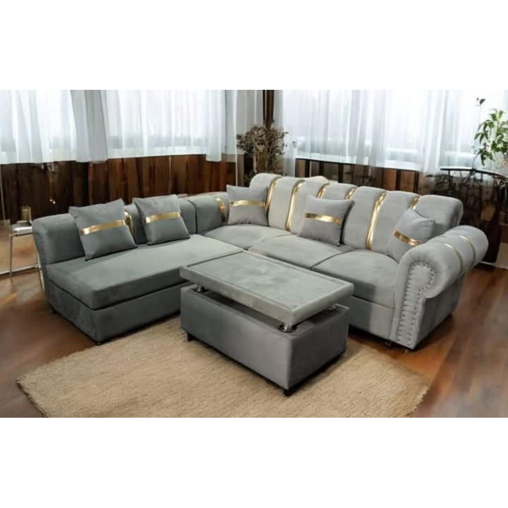 sofa L putus kancing