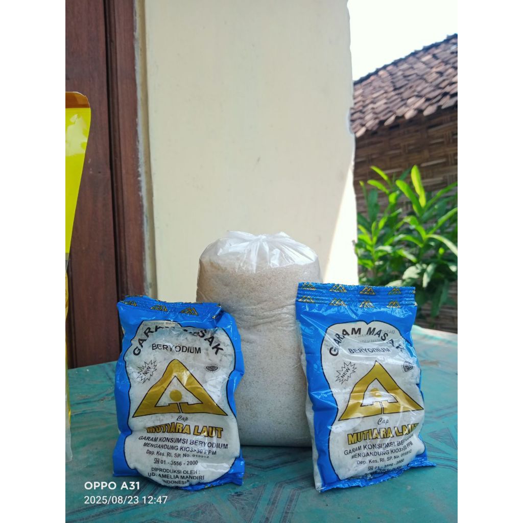 

Paket gula curah 1kg trep free 2pcs garam
