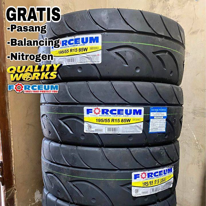 BAN SEMI SLICK 195 55 R15 FORCEUM EXP SPORT - BAN RING 15 UKURAN 195/55 R15