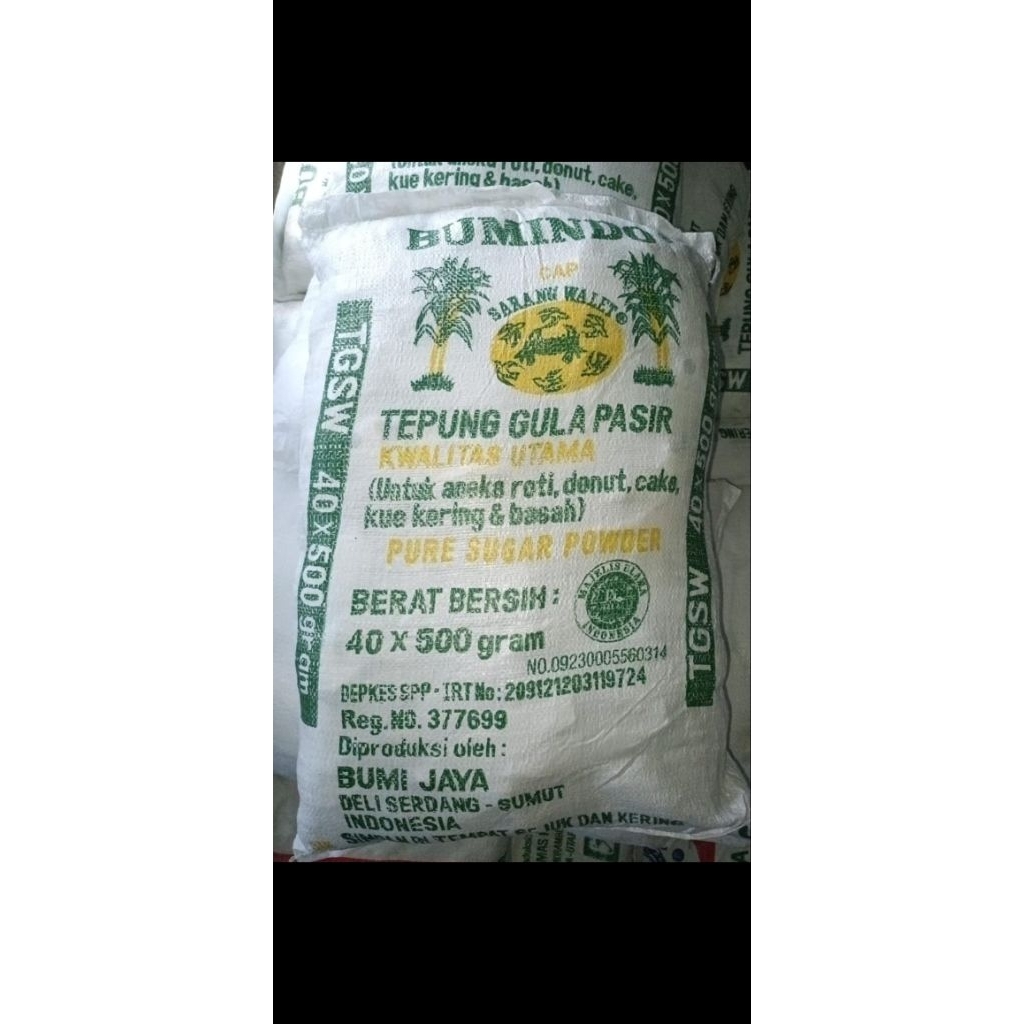 

Tepung gula sarang walet 20kg