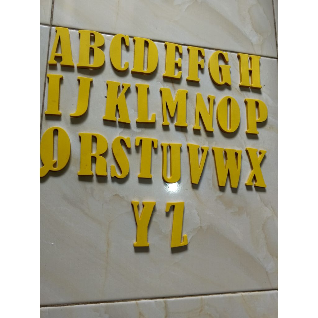 

Alfabet A Sampai Z Tingi Huruf 5 cm Spon Eva Tebal 5 mm