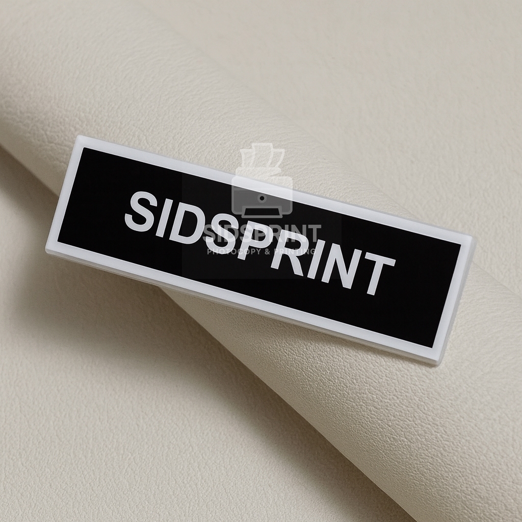 

SidsPrint Name Tag Akrilik Custom | Nama Dada Resin untuk Dokter, Perawat, Bidan, Karyawan, PNS