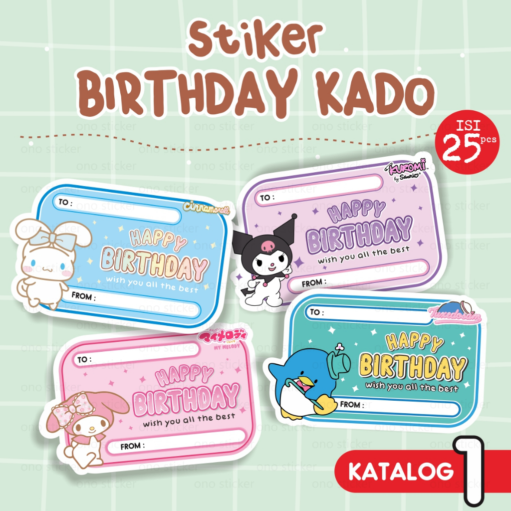 

Sticker Happy Birthday | Stiker Ucapan Ulang Tahun