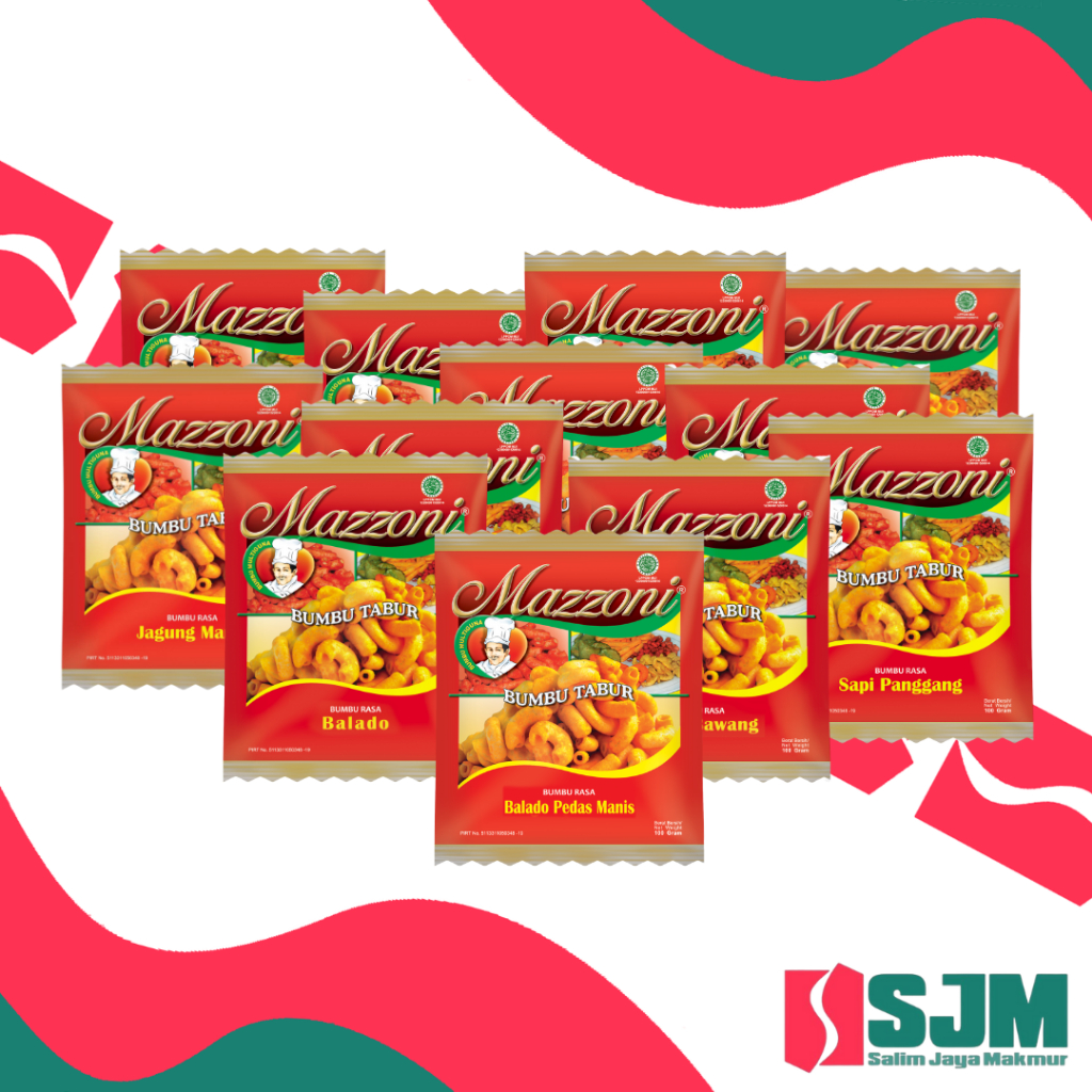 

Mazzoni Bumbu Tabur 100 Gr – Bumbu Tabur Snack, Kentang & Jajanan kekinian