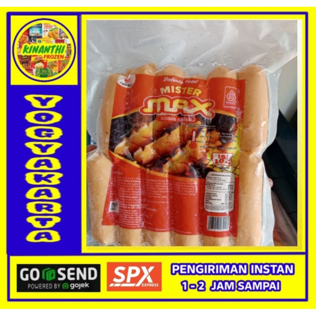 

Mister max sosis bakar ayam isi 12, Jogja Frozen