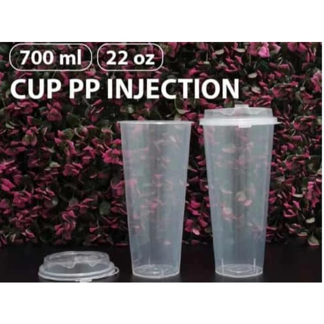 Gelas Plastik Cup PP Injection 22oz 700ml PREMIUM