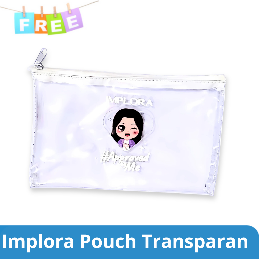 Free Goods Pouch Implora - Tas Pouch Dompet Transparan