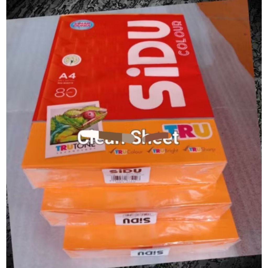 

Kertas Hvs Warna Sidu 80 Gram 500 Lembar