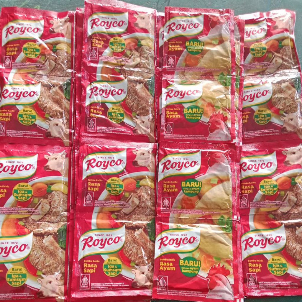 

ROYCO bumbu penyedap rasa sapi, ayam 1 rtg