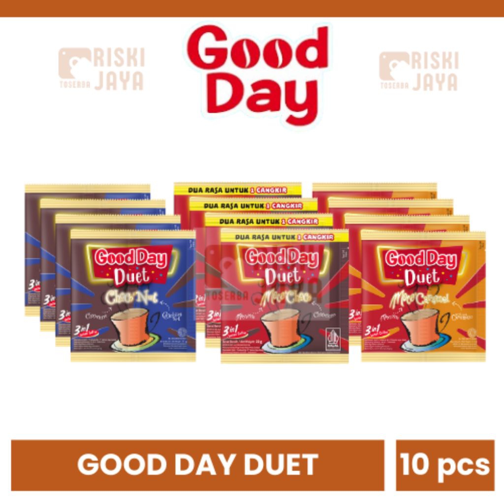 

Good Day Duet Renceng – Kopi Instan 2 Rasa dalam 1 Sachet