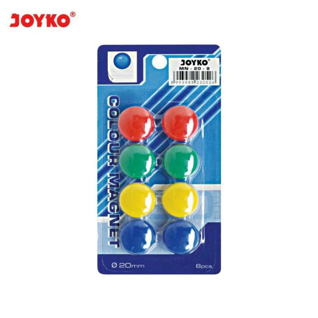 

Joyko MN-20-8 | Magnet Color | Magnet Warna Bulat | Magnet Papan Tulis