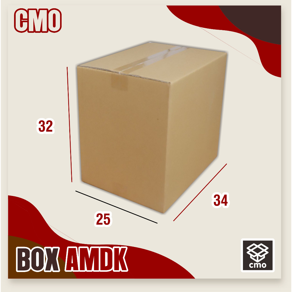 

Kardus box amdk coklat 34x25x32 cm 1500ml box air minum kemasan mineral / sembako