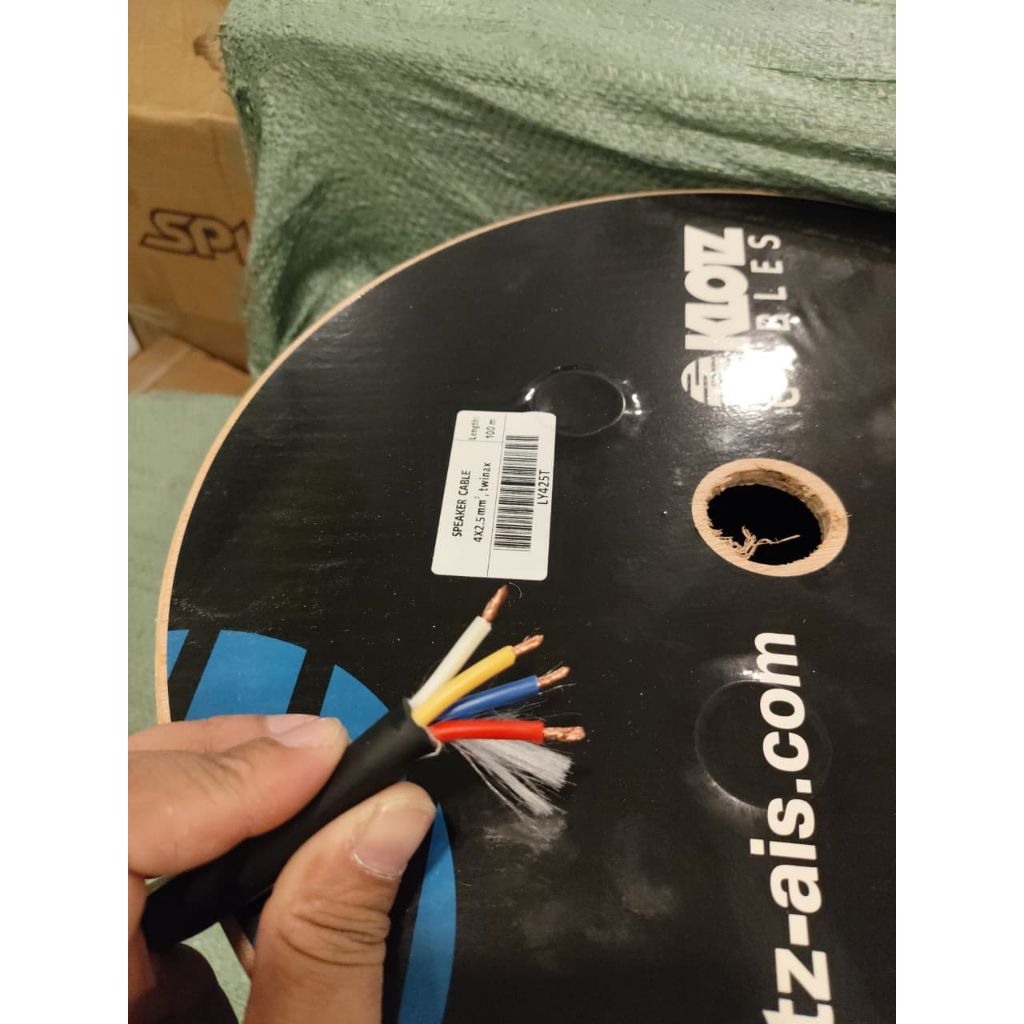 Kabel speaker klotz isi 4 4x2,5 eceran harga per meter
