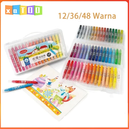 12/36/48 krayon warna/krayon tahan air/krayon eyeshadow medium/krayon sutra/krayon larut air/krayon 