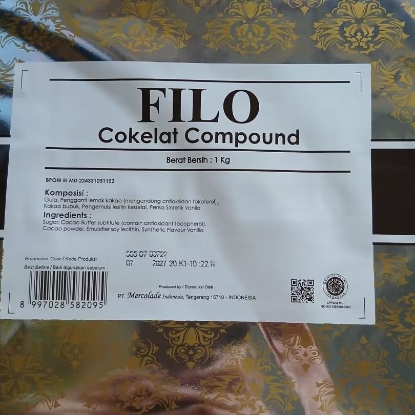 Filo Coklat Batang -Cokelat Compound 1 kg