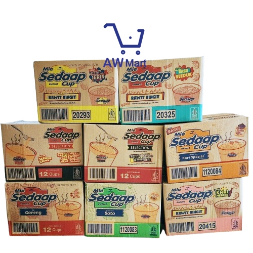 

1 DUS SEDAAP CUP GORENG KOREA KUAH, KOREA GORENG, ALL VARIAN LAINNYA - 1 DUS ISI 12 CUP