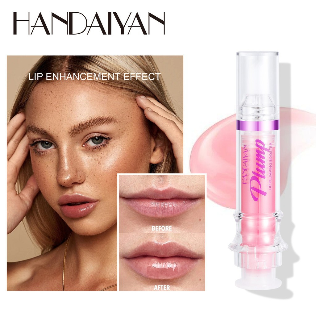 Handaiyan Lip Plumping Booster  Waterproof Glitter Liquid Lipstick Moisturizing Lip Gloss  Lip Oil M