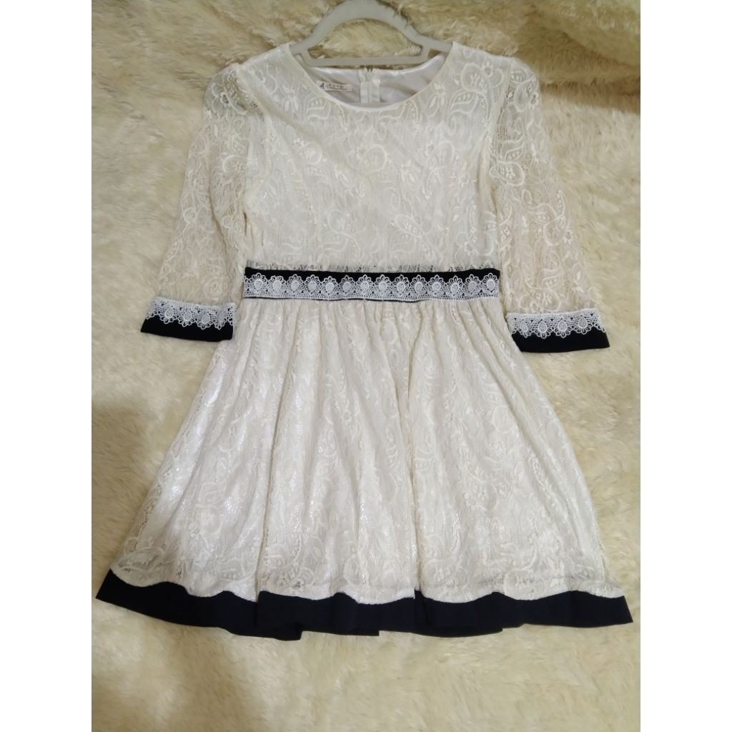 Preloved Dress Wanita/Dress Pendek/Dress Brokat/Dress Elegant