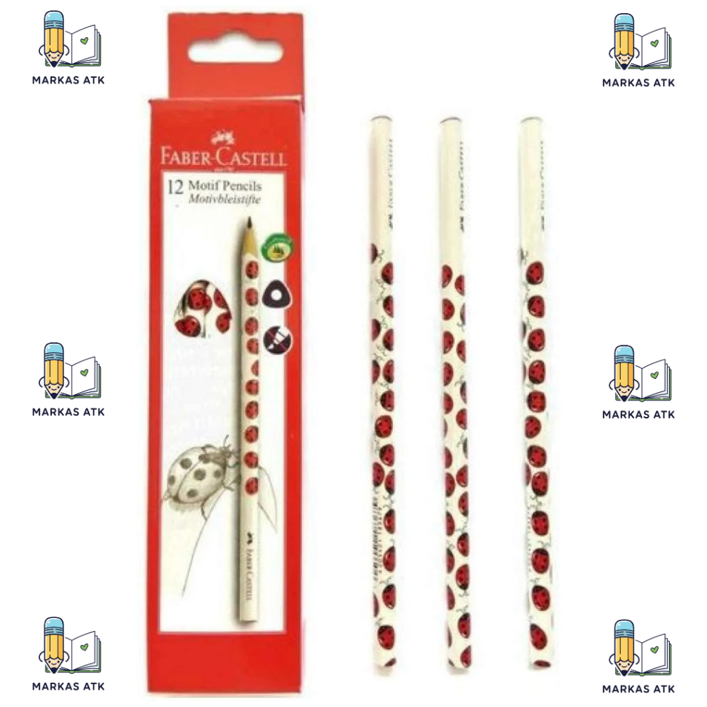 

Pensil 2B Faber Castell Original Motif Kumbang Untuk Ujian Komputer LJK Hitam Pekat Tahan Patah Harga Grosir Ecer 1 Pak ATK Sekolah Murah COD