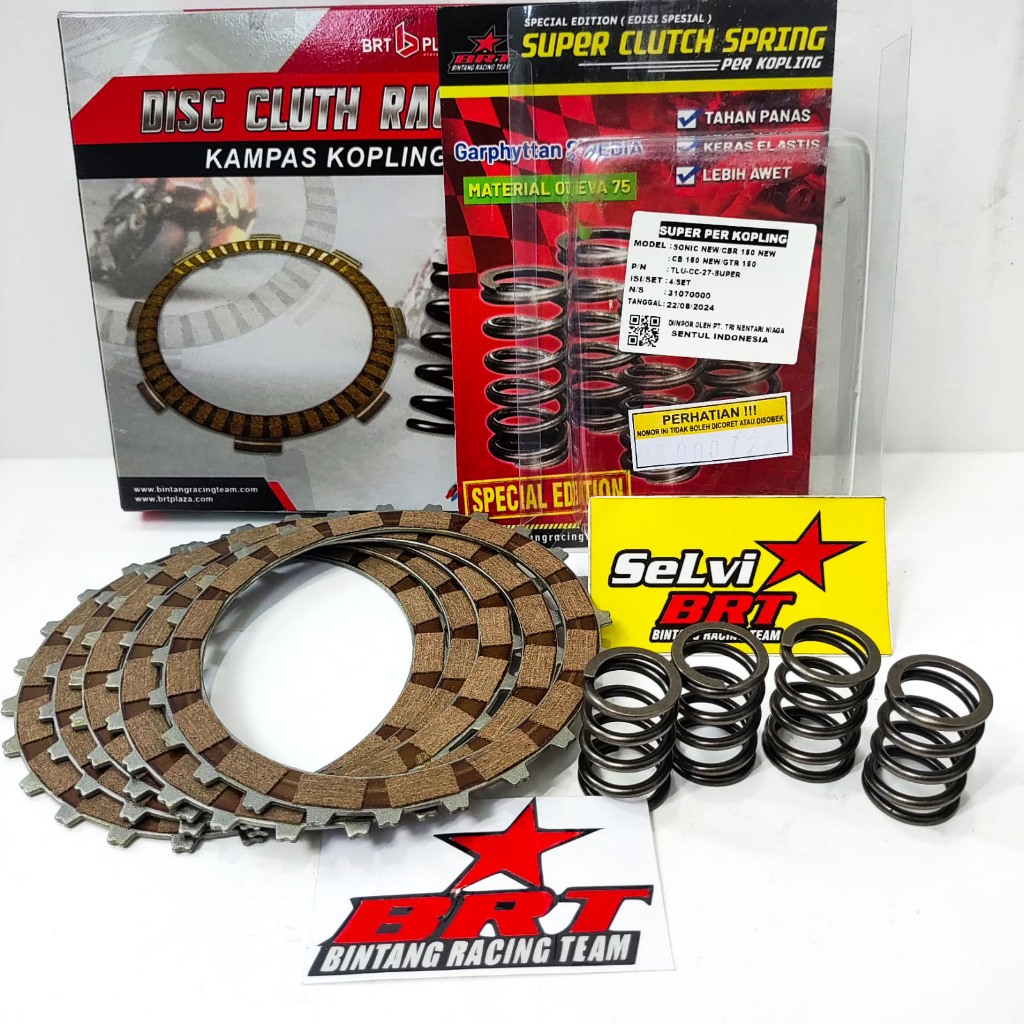 PAKET KAMPAS & PER KOPLING SWEDIA OTEVA BRT SONIC NEW 150 CB CBR 150R