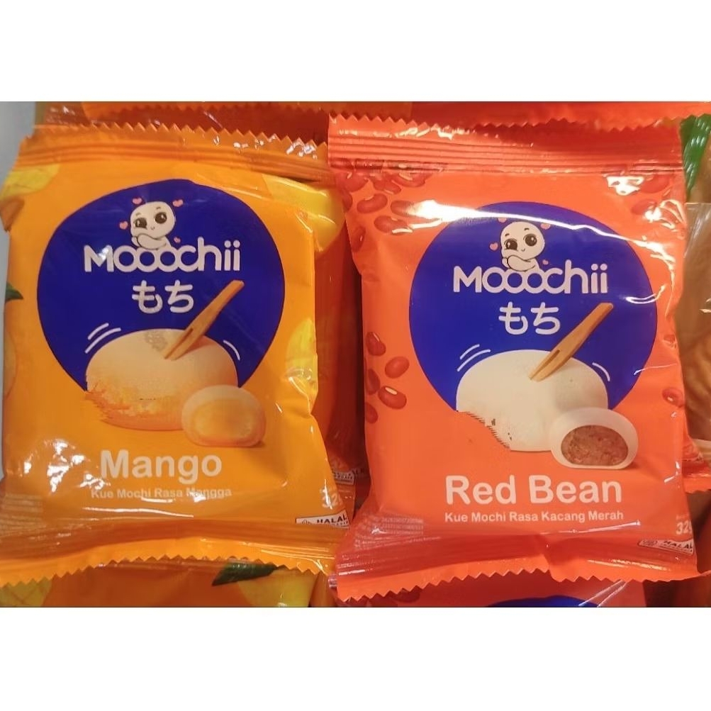 

Kue Mochi Mooochii Mango / Red Bean halal 32gr cc
