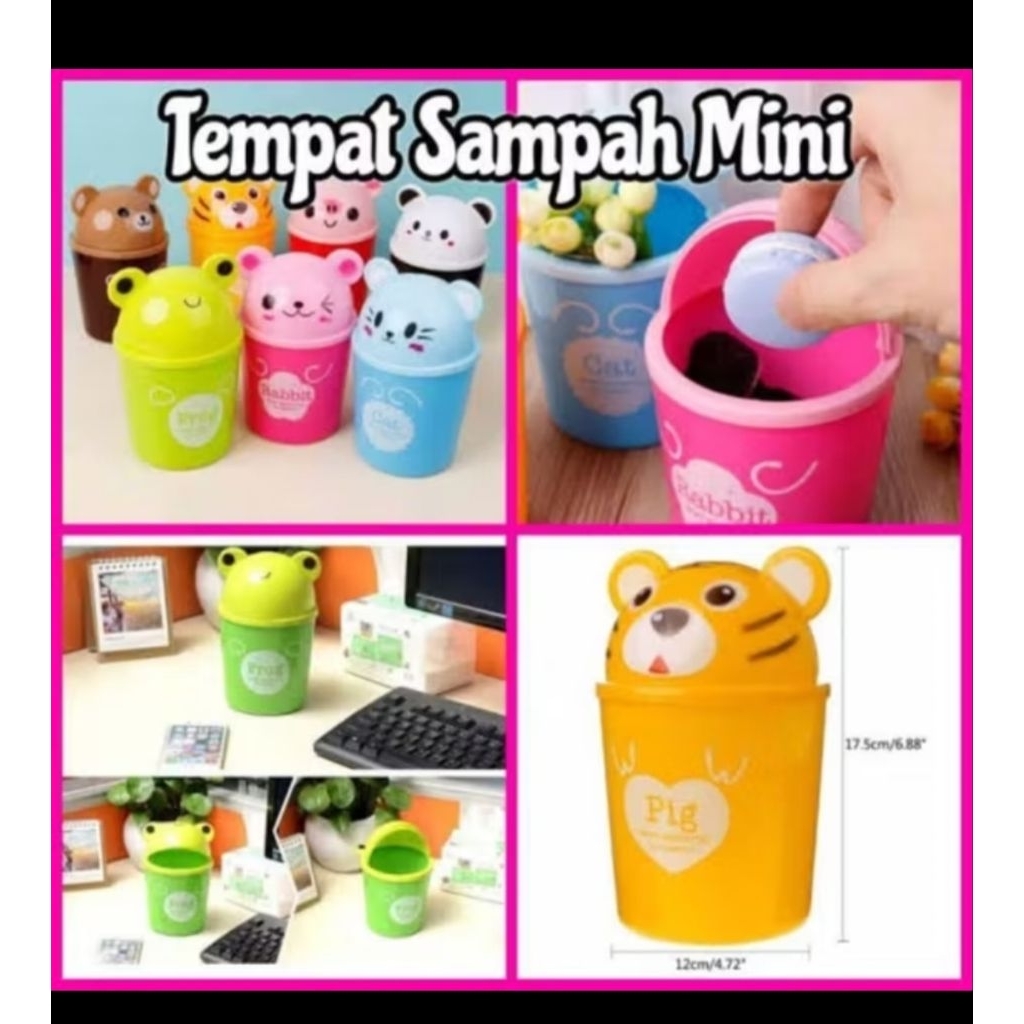 Tempat sampah mini karakter / tempat sampah mini mobil
