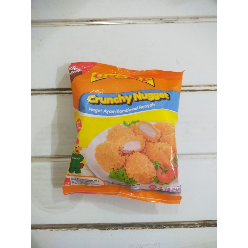 

Champ Crunchy Nugget 450Gr / Nugget Ayam Crumble 450Gr