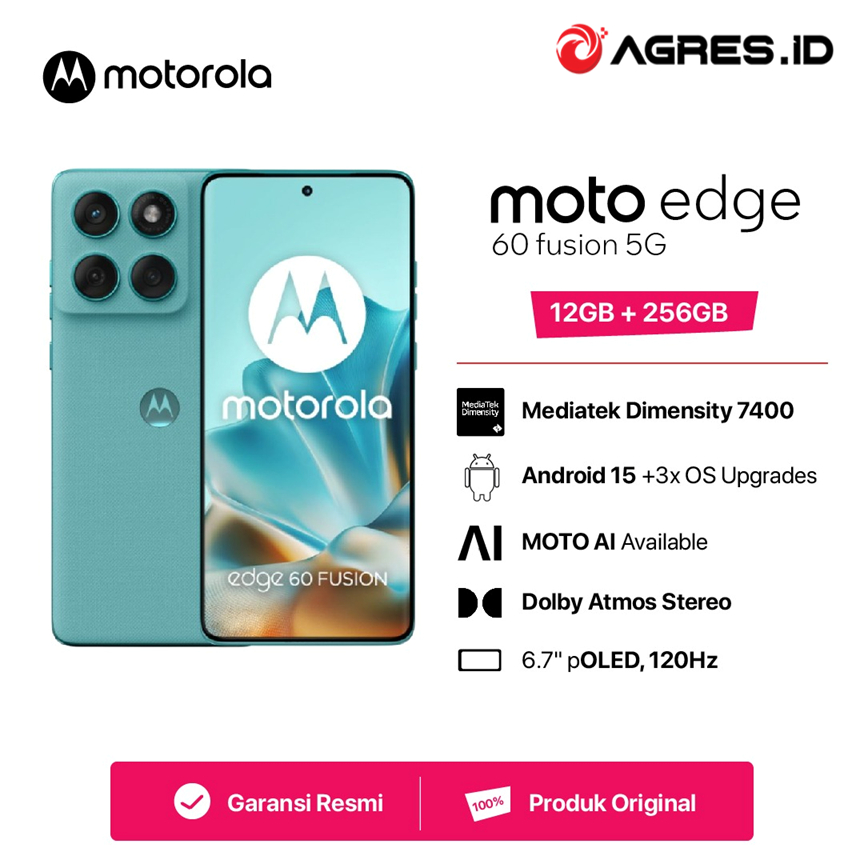 Motorola Edge 60 Fusion 5G 12/256GB Moto AI MTK Dimensity 6.7 inch 4D Curved Display 120Hz