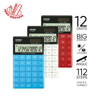 

TBMO Calculator Kalkulator Joyko CC-48CO 12 Digits Check Correct