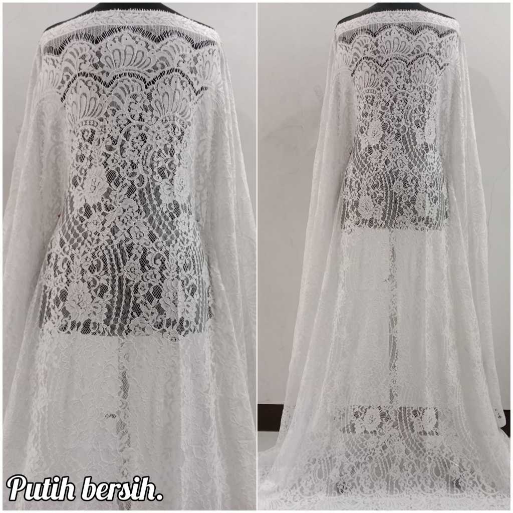 kain brukat semi francis cordneli nilon,lembut lace brokat,bakal kebaya,kebaya bali,brokat medan