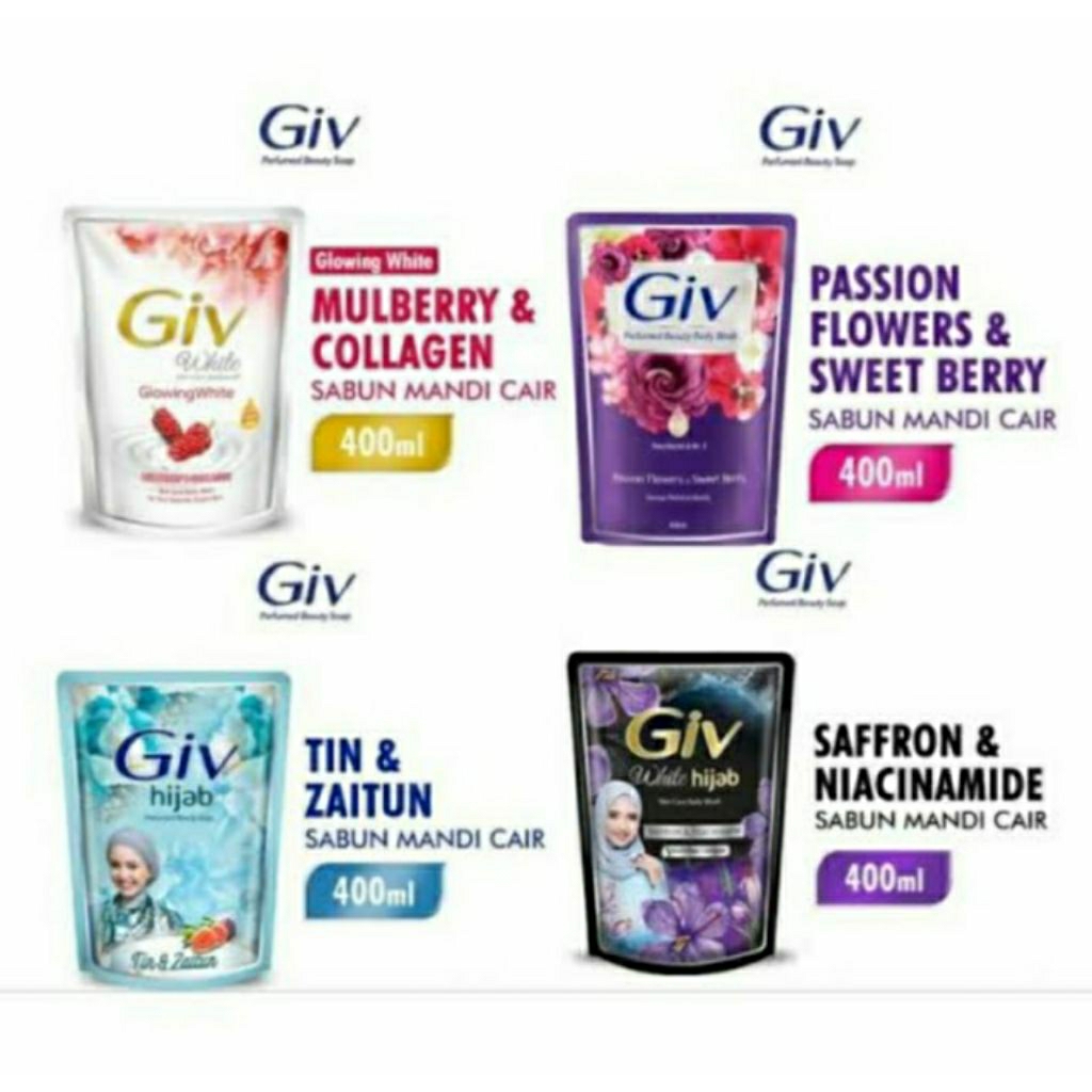 promo Sabun mandi Cair Giv 400ml