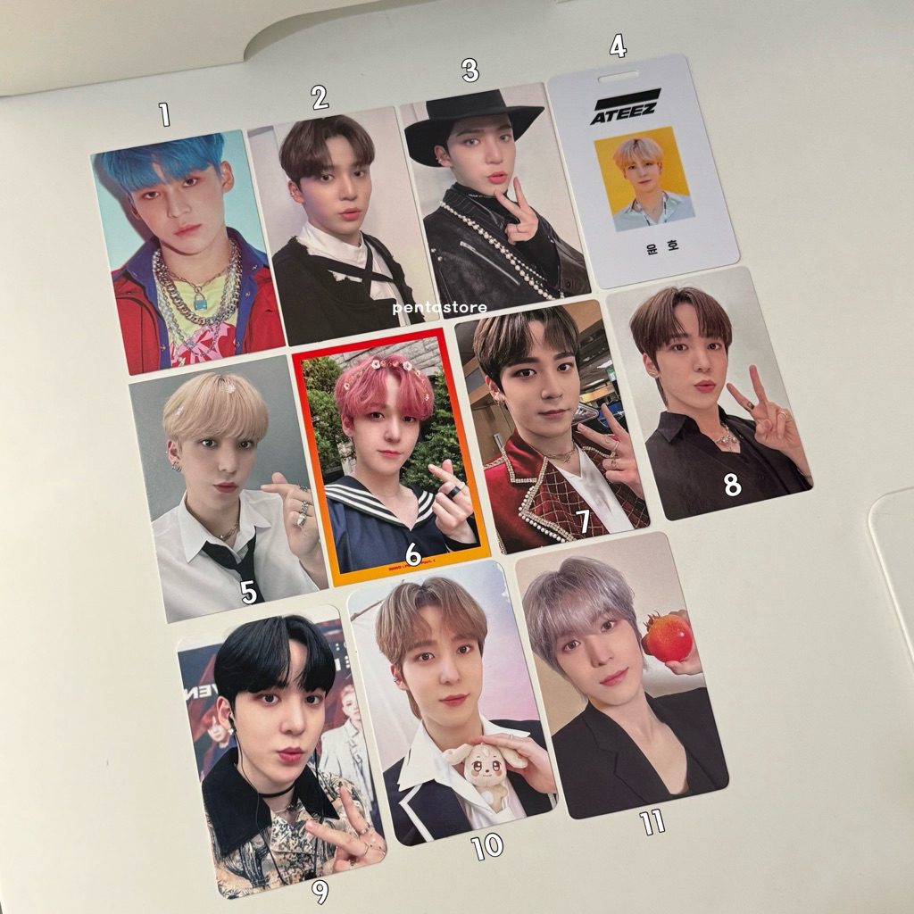 OFFICIAL | ATEEZ Yunho Photocard ⋆ MMT Wave Illusion Answer BC Broadcast DVD PC