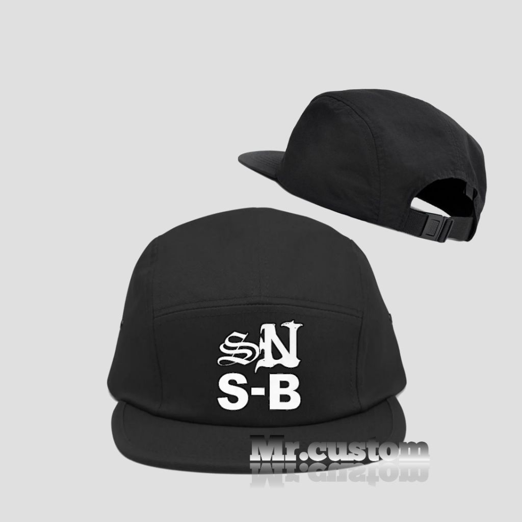 Topi 5 Panel Skena Snsb Premium/ Five Panel Casual Viral Dewasa