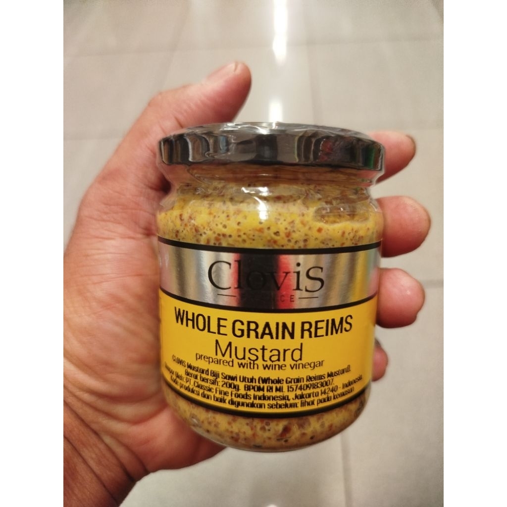 

CLOVIS MUSTARD WHOLE GRAIN 200 GRAM/PCS
