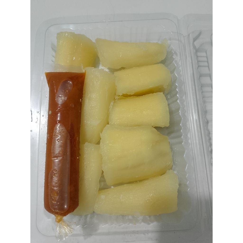 

Singkong Frozen Rasa Bawang + Sambal Gula Merah | Camilan Beku Gurih Manis Pedas Renyah