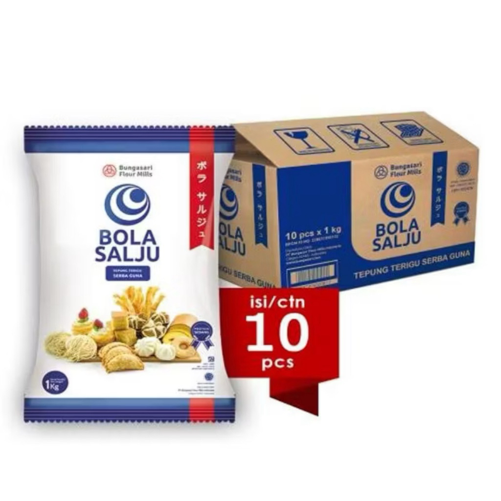 

TEPUNG TERIGU BOLA SALJU 1 DUS ( 10 pcs x 1 kg)