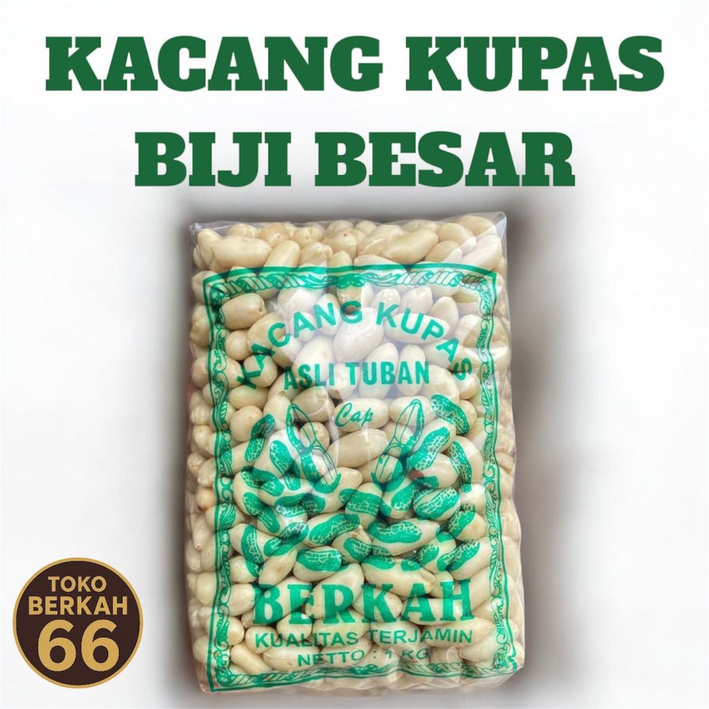 

kacang kupas biji besar 1 kg cocok di buat kacang bawang kacang goreng dan olahan kacang lain nya