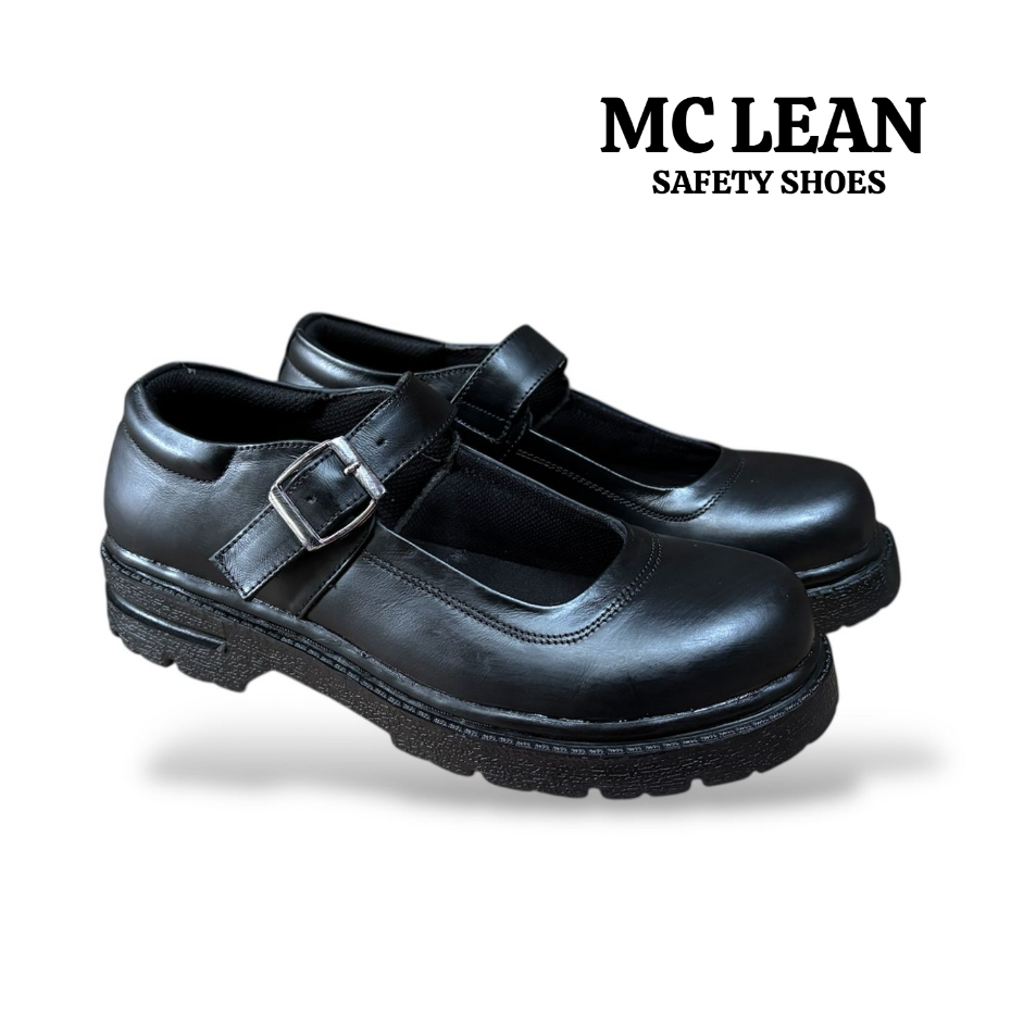 Sepatu Pantofel Wanita Kulit Sapi Asli 100% Sepatu Kerja Formal Ujung Besi Dinas PDH Paskibra Sol Te