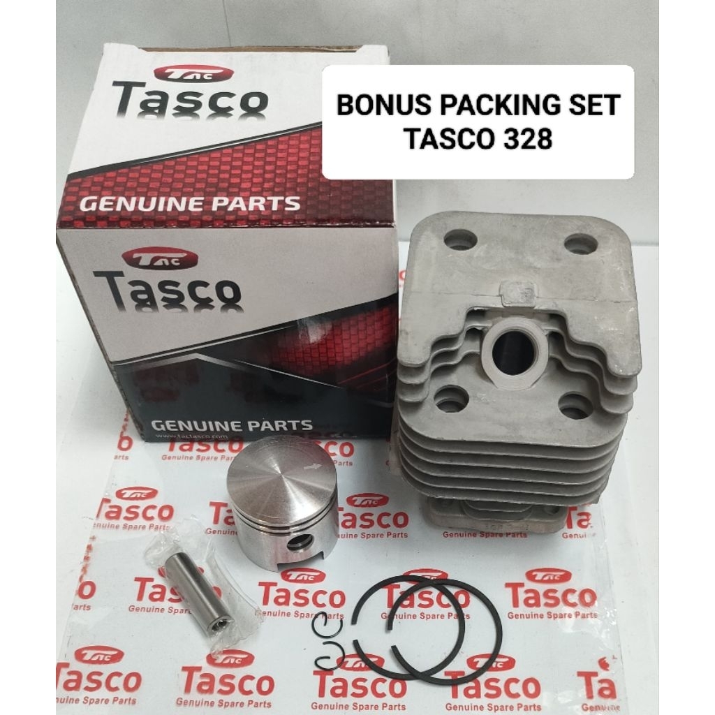 Cylinder Blok Tasco 318, 328 + Packing Set Tasco 328 Mesin Potong Rumput Tasco