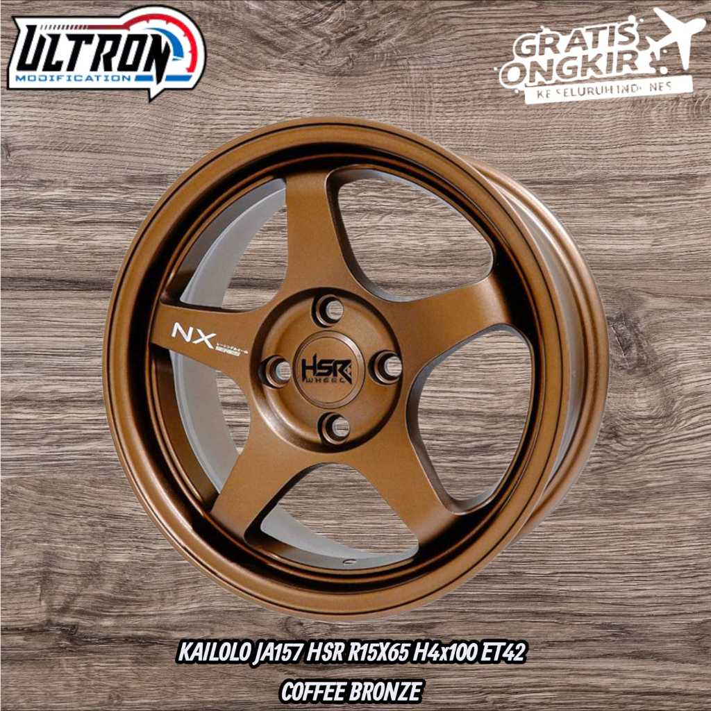 PELEK MOBIL RING 15 PCD 4X100 LEBAR 6,5 ET 42 HSR KAILOLO R15